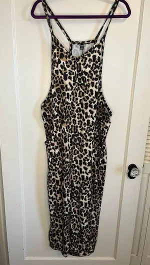 Leopard print jumpsuit Brown Size L thumbnail 1