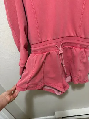 Free People Movement Intercept Romper Hibiscus Coral Pink Athleisure thumbnail 5
