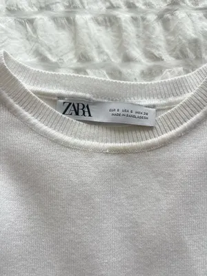 ZARA White Cropped Tank thumbnail 2