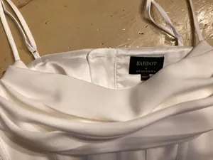 Bardot Jocosa Cowl Neck Corset Top White Size 6 thumbnail 2