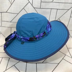 Sunday Afternoons Sun Hat One Size Teal Blue Floral Sash Wide‎ Brim Hiking Hat thumbnail 6
