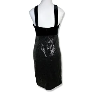 Source Unknown ⭐️SEXY Sequin Halter Dress with Metal Chain Fringe thumbnail 3