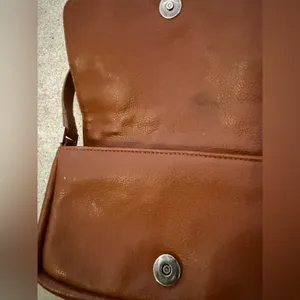 Guess Signature Classic Brown & Silver Mini Satchel Bag thumbnail 5