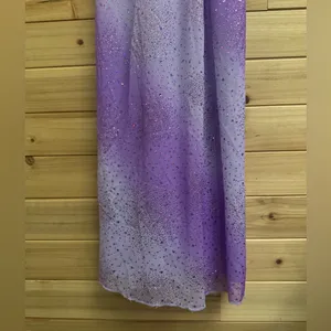 Vintage Y2K Taboo Small Purple Ombre Sparkle Glitter Fairy Whimsigoth Prom Dress thumbnail 5