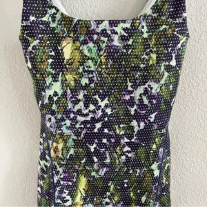 Lululemon Active Tank Top Shelf Bra Floral Sport Backdrop Iris 4 thumbnail 3