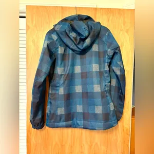 Eddie Bauer Women's Blue Plaid Zip Up Jacket Size XS Outdoor Travel‎ Activewear thumbnail 2