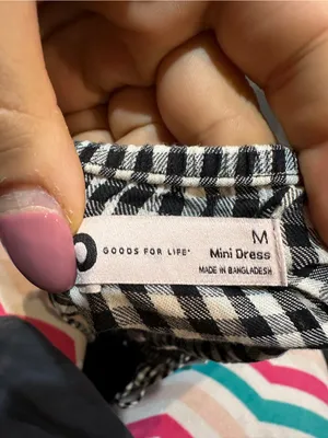 SO Black & White Gingham Sundress thumbnail 6