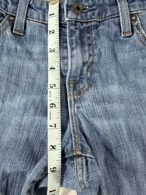Y2K Gap Low Rise Flare Jeans Women’s 6 Ankle Light Wash Stretch Denim thumbnail 7