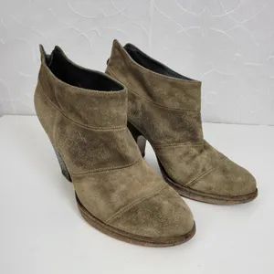 Fiorentini & Baker Womens Boots Size 40 Brown Suede Back Zip Ankle Heels thumbnail 5