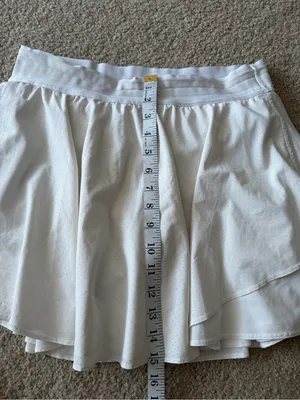 Lululemon women’s active court rival high rise white wear tennis skirt size 10 thumbnail 14