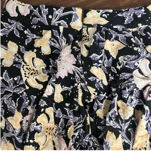 Free People Floral Pleated Mini Skirt Black 2 thumbnail 4