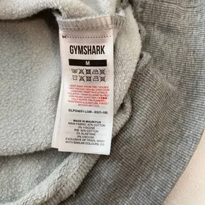 Gymshark Gray Fleece Lined Pullover Hoodie | Athletic Logo Sweatshirt Size M thumbnail 4