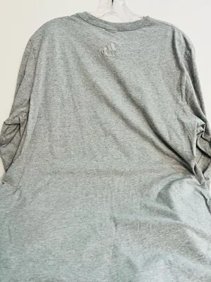 Adidas Men’s Gray Long Sleeve Tee Shirt thumbnail 4