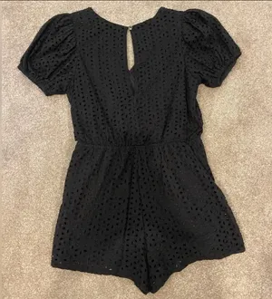 Isabelle's Cabinet Black Eyelet Romper thumbnail 2