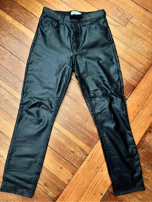 Abercrombie & Fitch Women’s Black Skinny Faux Leather Pants thumbnail 1