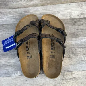 Birkenstock Mayari Microfiber Gator Gleam Copper Sandal Women Size New thumbnail 7