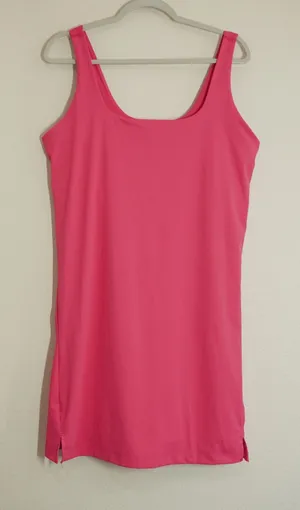 Old Navy Active XL Powersoft Pink Athletic Dress with Built-in Bra and Shorts thumbnail 1