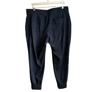 Athleta Jogger Pants XL Black Womens Activewear Lycra Spandex Stretch thumbnail 5