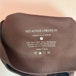 Set Active Brown One-Shoulder Top thumbnail 3