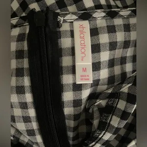 Xhilaration Black and White Checkered Midi Jumpsuit thumbnail 3