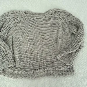 Free People Light Gray Chunky Knit Sweater thumbnail 1