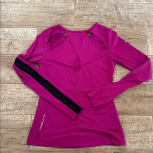 O'Neill 365 Magenta Long Sleeve Work Out Top thumbnail 5