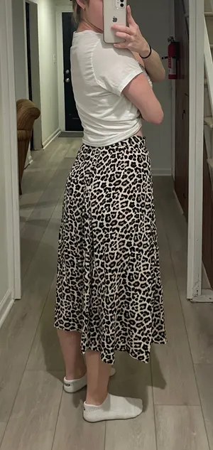 H&M Leopard print Midi skirt thumbnail 2