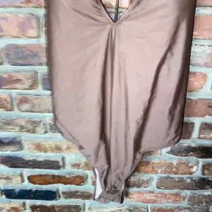 NWT J. Crew Brown O-ring V-neck One-Piece Swim Bathing Suit Women's Size 24 thumbnail 5