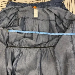 Hera Denim Jean Long Jacket or Dress Blue Small thumbnail 5