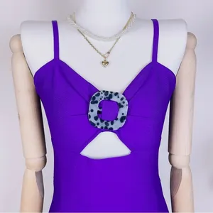 Elliatt Rosemaire Bandage Bodycon Midi Dress Purple Size Small NWT thumbnail 3