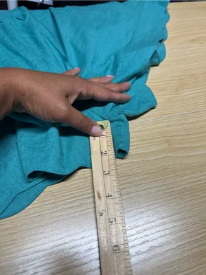 Umgee USA Teal Linen Blend Scallop Hem Shorts Size XL NWT thumbnail 11