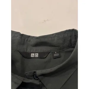Uniqlo U Womens Olive Satin Cotton Shirt Jacket Small thumbnail 4