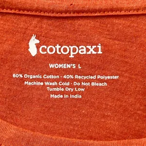 Cotopaxi‎ Hello Desert T-Shirt Joshua Tree National Park Organic Rust Women's L thumbnail 5