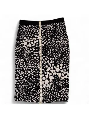 Banana Republic Black & white leopard print midi skirt Size XS See photos for thumbnail 4