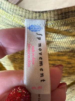 Free People Movement New Moon Knotted Front Crop Tank Sleepy Lemon Medium thumbnail 6