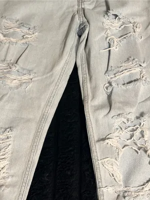 S.O.N.G Light Blue Relaxed Ripped Jeans Size undefined thumbnail 3