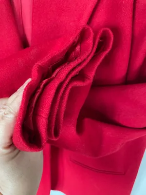 Sag Harbor Women’s Red Jacket Blazer 100% Wool Size 12 Very New No damage thumbnail 5