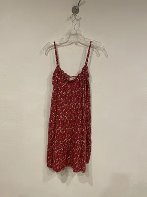 Natural Life Dress Womens XS/S Red Floral Ruffle Strappy Sundress Mini thumbnail 2