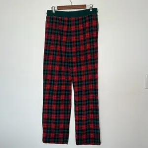 Little Sleepies Bamboo Pajama Pants Men XL Red Green Plaid Lounge Sleepwear thumbnail 2