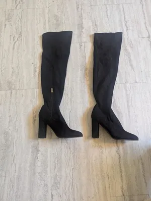 Marc Fisher Daneca Over The Knee Boots Black Womens Size 10 10m thumbnail 2
