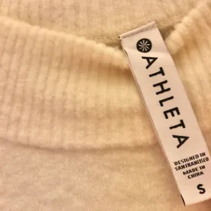 Athleta Hawthorne Dove Merino Wool Pullover Sweater Cream Small thumbnail 4