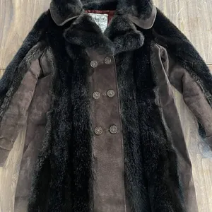 Lykafur Brown Faux Fur Coat for Women Vintage Tissavel France - Sz M w/S… thumbnail 1