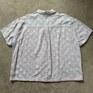 Madewell Garment Dyed Checkerboard Button Up Shirt NL027 Dusty Lavender Size XXL thumbnail 8