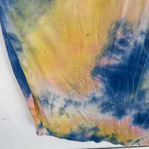 NWT Sadie & Sage Tie Dye Sleeveless Maxi Dress Blue Yellow Size Large L NEW thumbnail 8