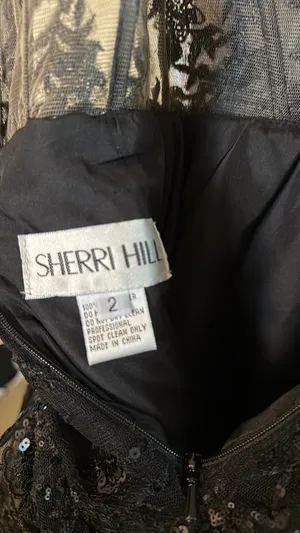 Sherri Hill Homecoming Dress Black thumbnail 2