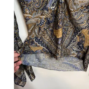 Vintage Y2K Younique Paisley Bell Sleeve Top M Whimsigoth Fairy Grunge Boho thumbnail 6