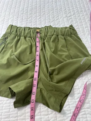Patagonia Breathable Women’s Terrebonne Caper Green Drawstring Athletic Shorts M thumbnail 8