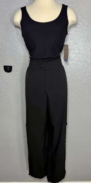 Avia Women's Sleeveless Jumpsuit, Black, XL 16-18 thumbnail 1