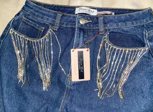 Denim Blvd Rhinestone Jeans thumbnail 4