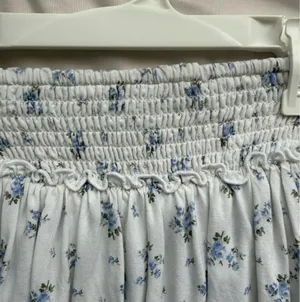 Hollister White Floral Flowy Mini Skirt thumbnail 2